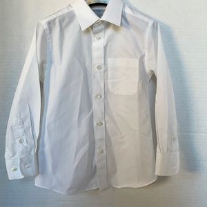 NORDSTROM Boys Dress Shirt White Cotton Size 4